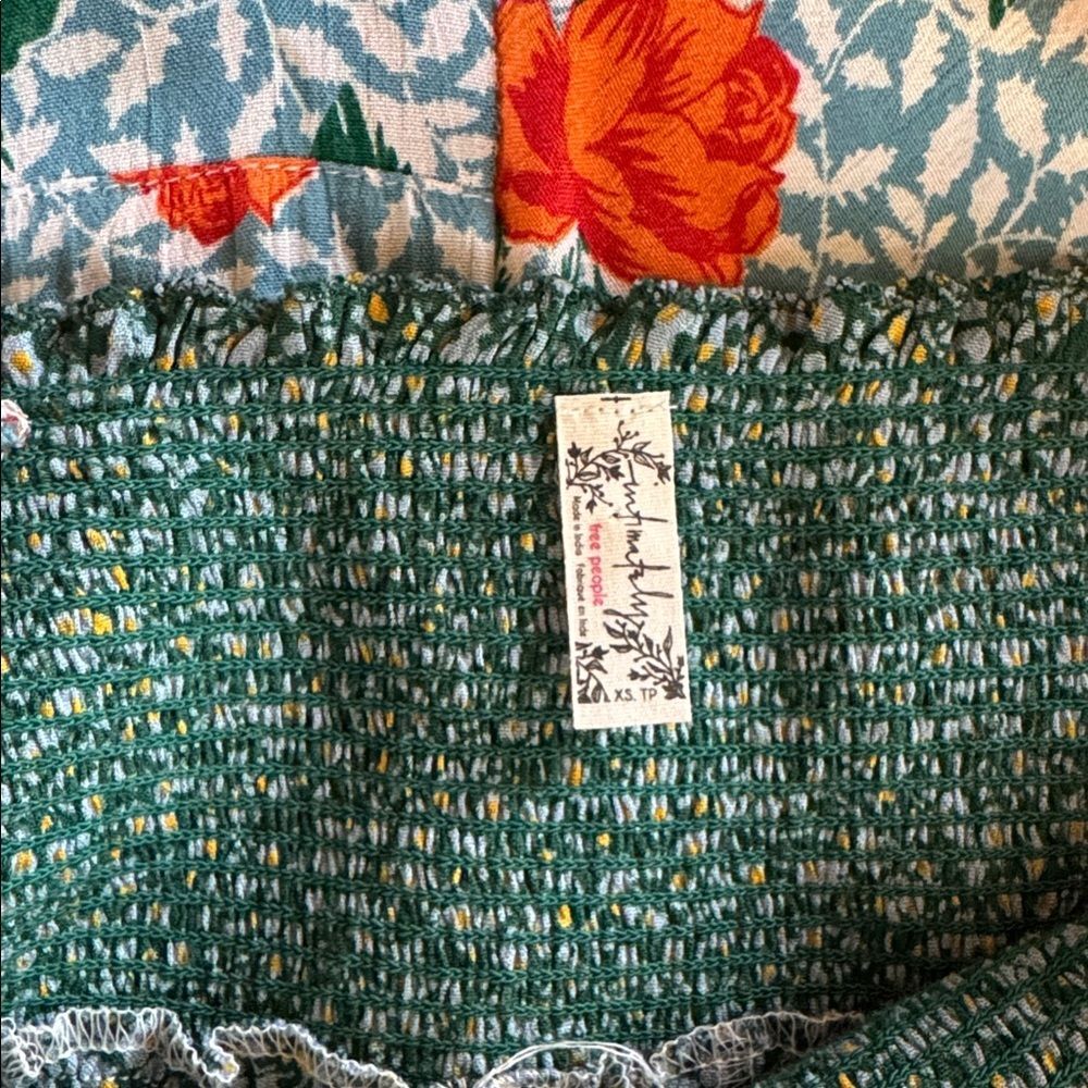 Free People Intimately Gabriela Patchwork Halter Midi Slip Dress XS - Picture 3 of 5